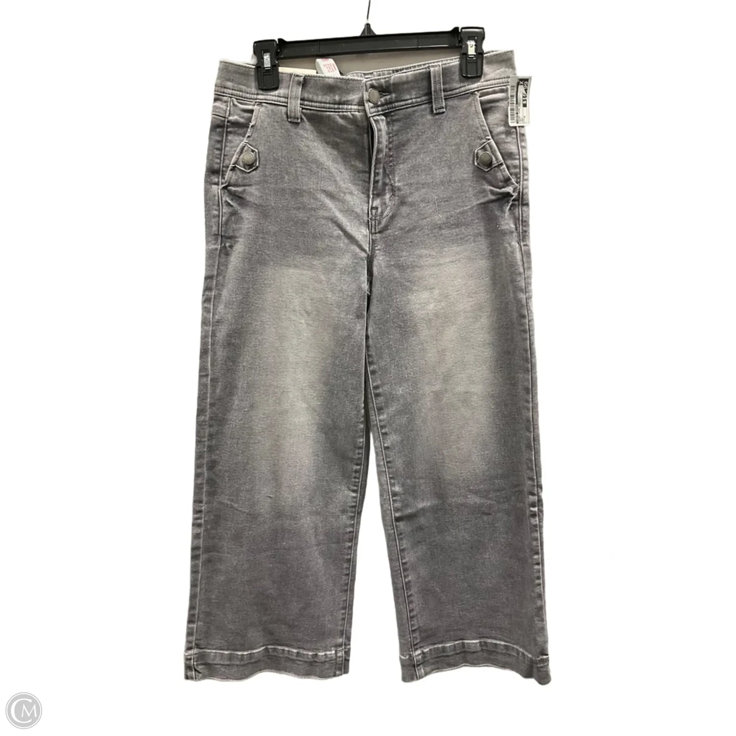 Jeans Wide Leg By Curve Appeal In Grey, Size: 8