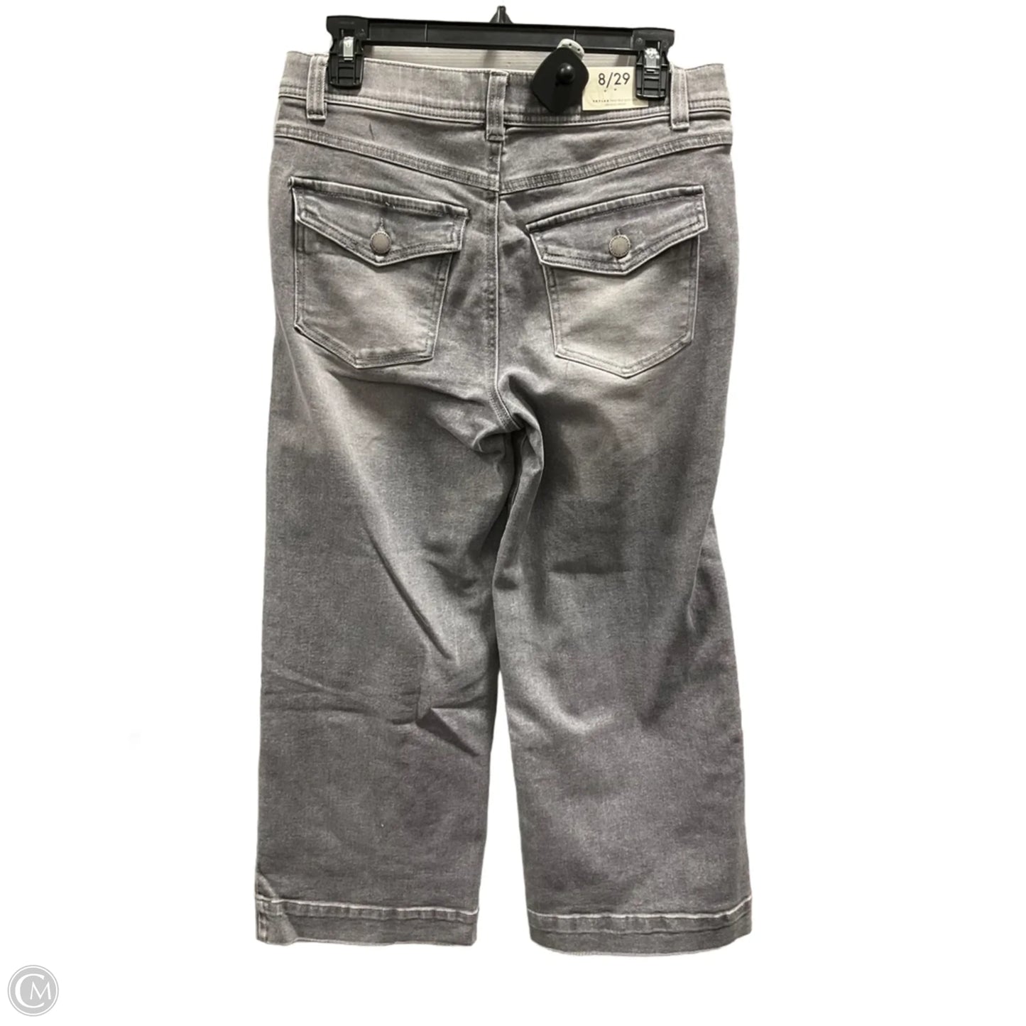 Jeans Wide Leg By Curve Appeal In Grey, Size: 8