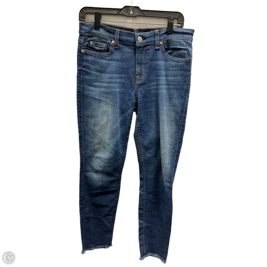 Jeans Skinny By 7 For All Mankind In Blue, Size: 10