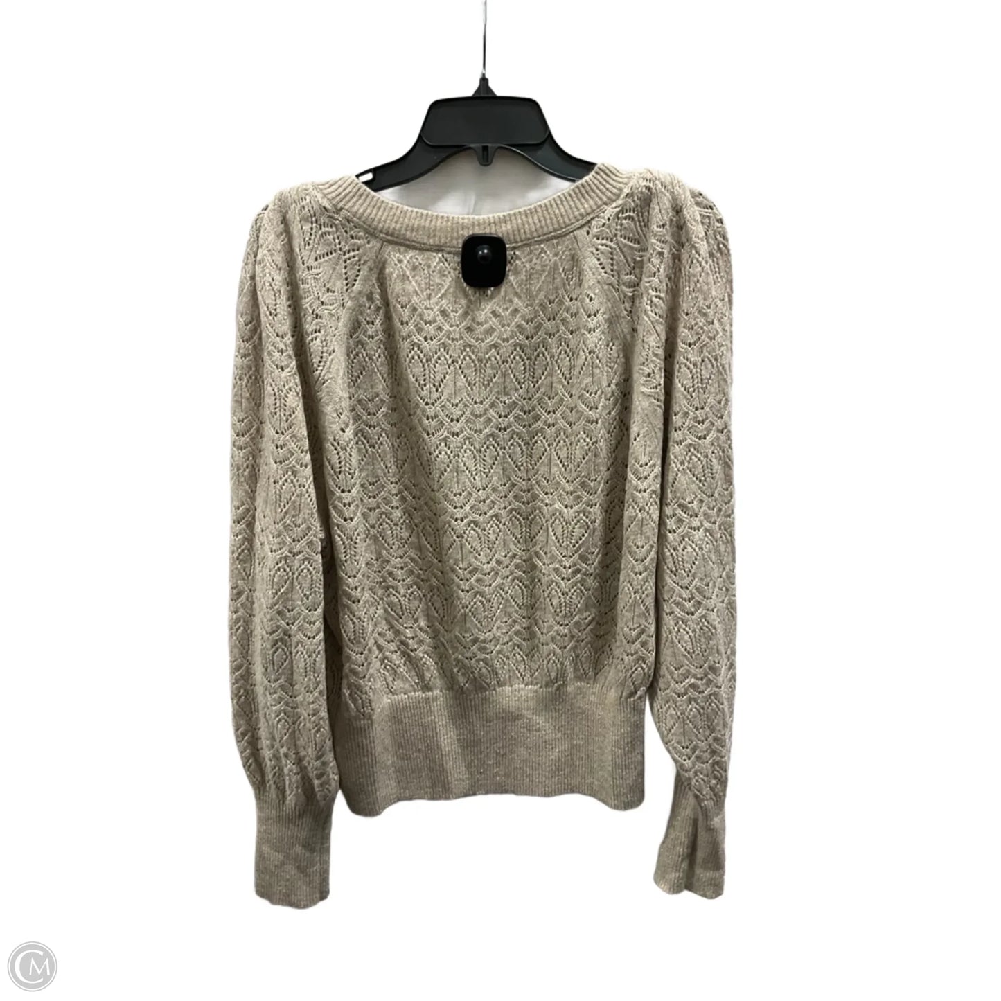 Top Long Sleeve By White House Black Market In Beige, Size: L