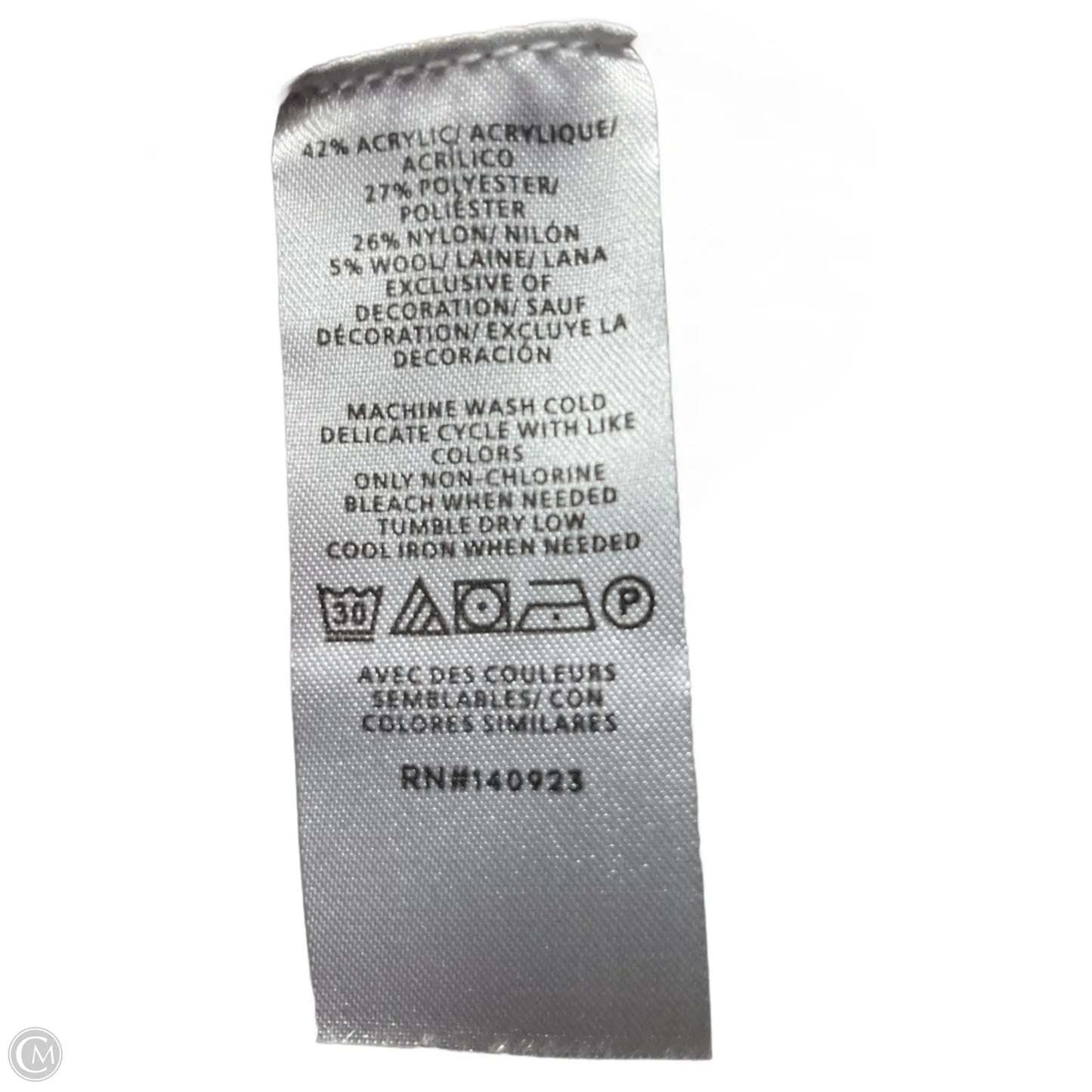 Sweater Cardigan By Loft In Black & Tan, Size: M