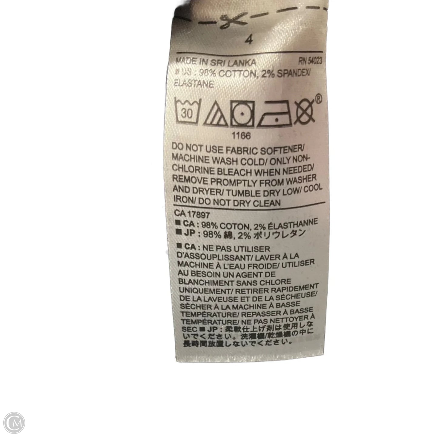 Blouse Long Sleeve By Banana Republic In Black & White, Size: 4