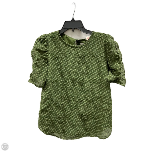 Top Short Sleeve By Loft In Green, Size: S