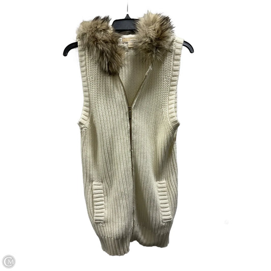 Vest Sweater By Michael By Michael Kors In Cream, Size: S
