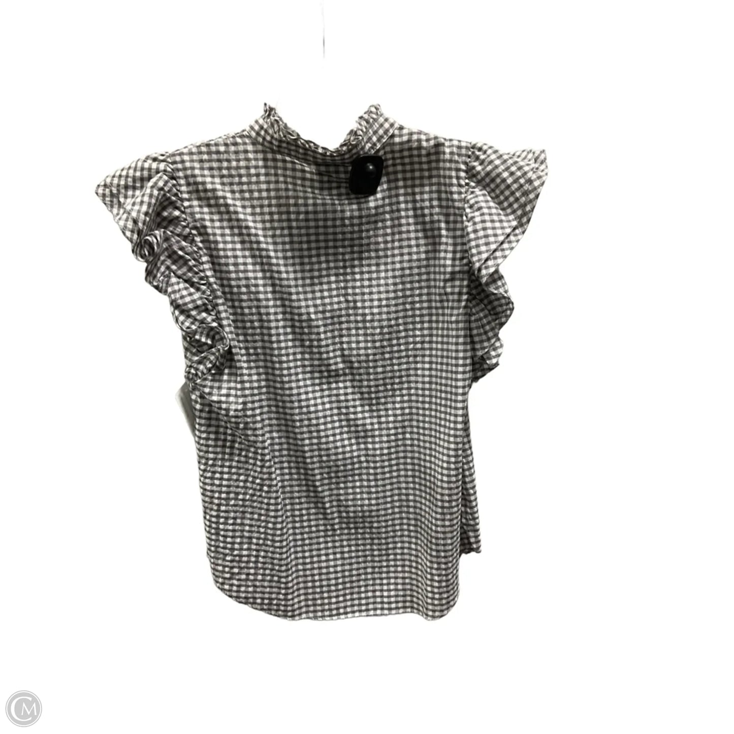 Top Short Sleeve By Industry In Grey & White, Size: M