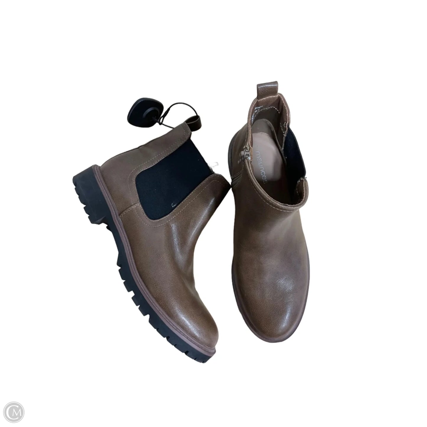 Boots Ankle Heels By Maurices In Brown, Size: 8.5