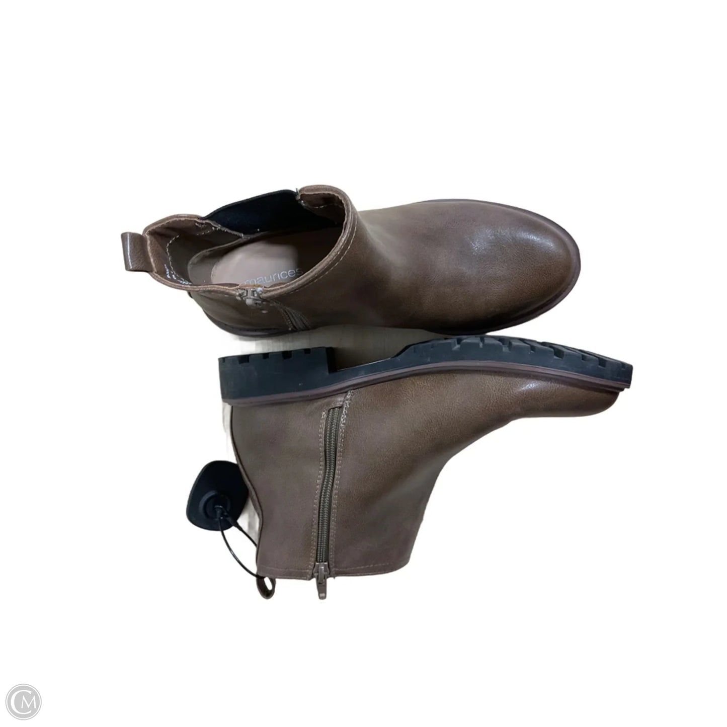 Boots Ankle Heels By Maurices In Brown, Size: 8.5