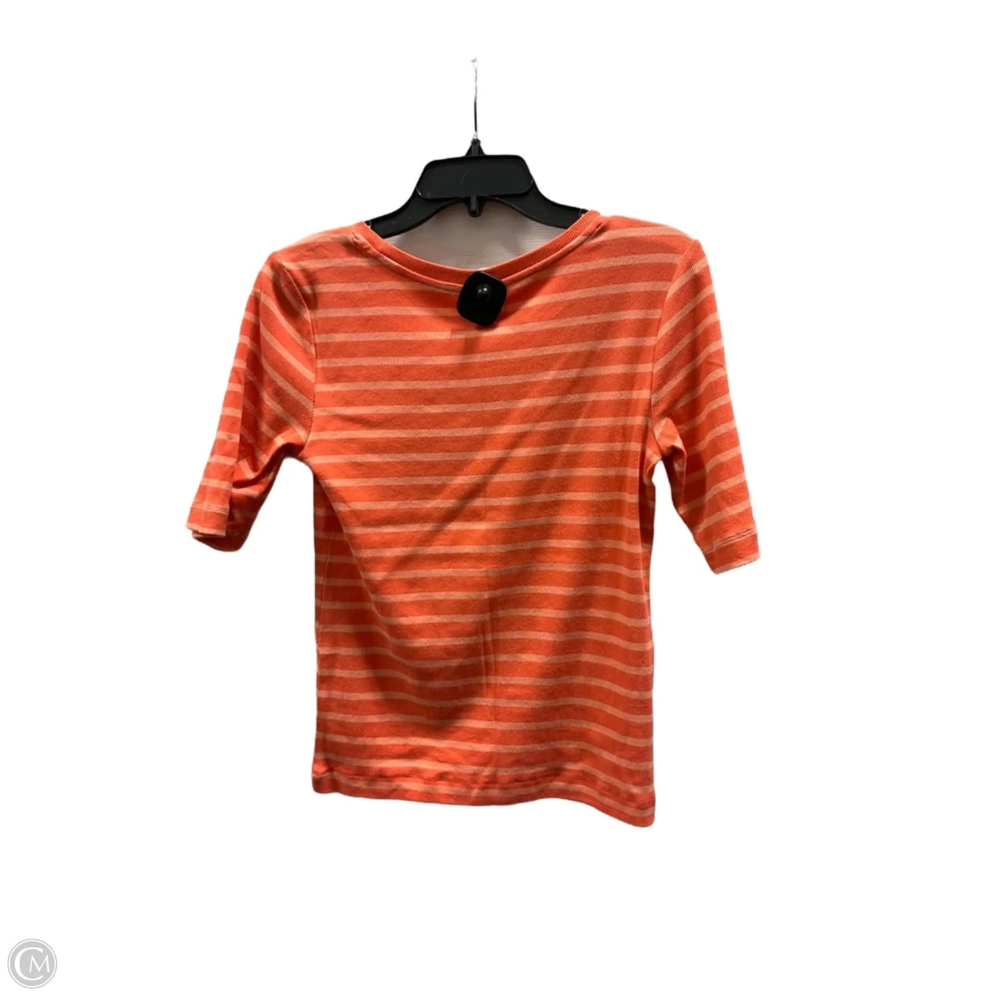 Top Short Sleeve By Loft In Orange, Size: M