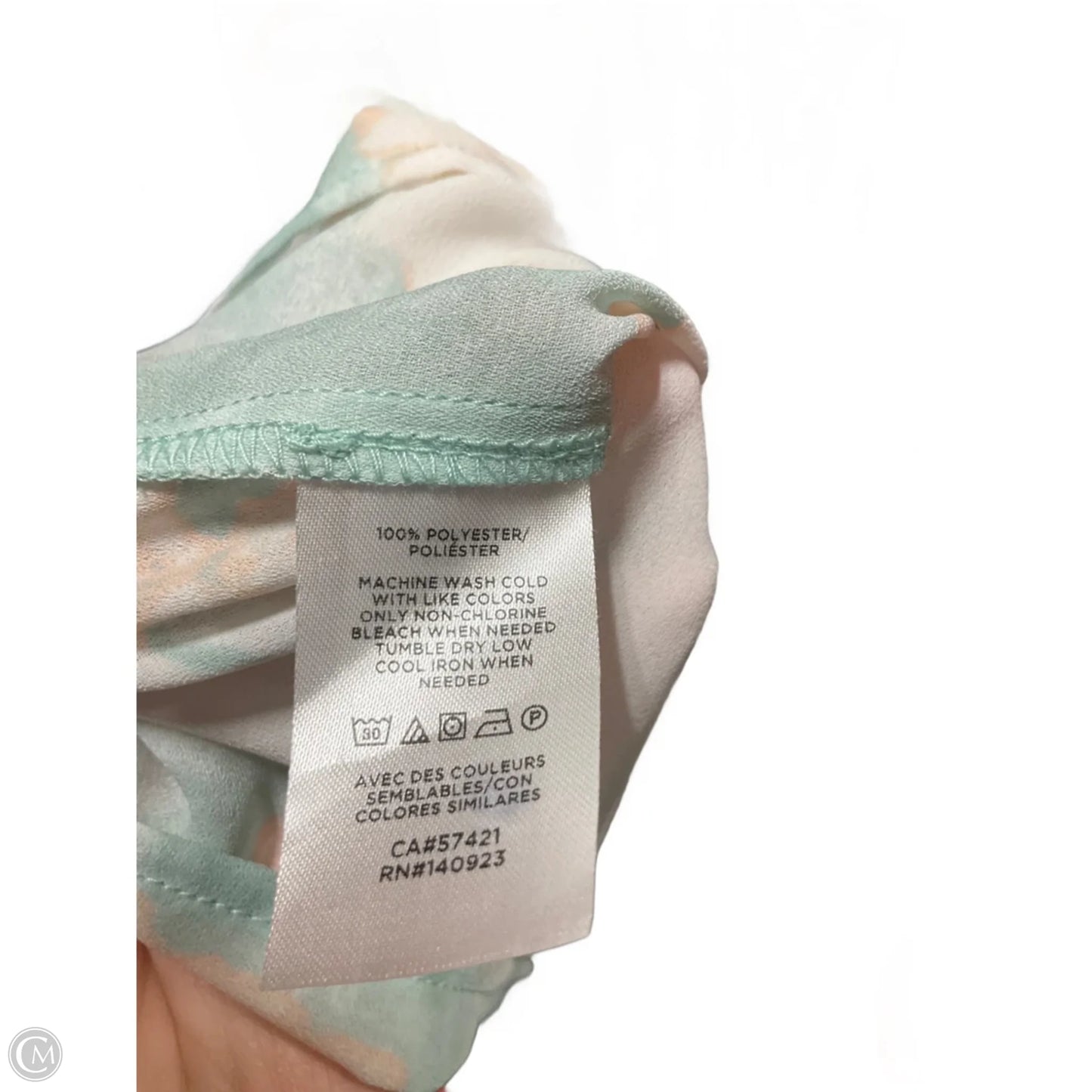 Top Sleeveless By Loft In Aqua, Size: M