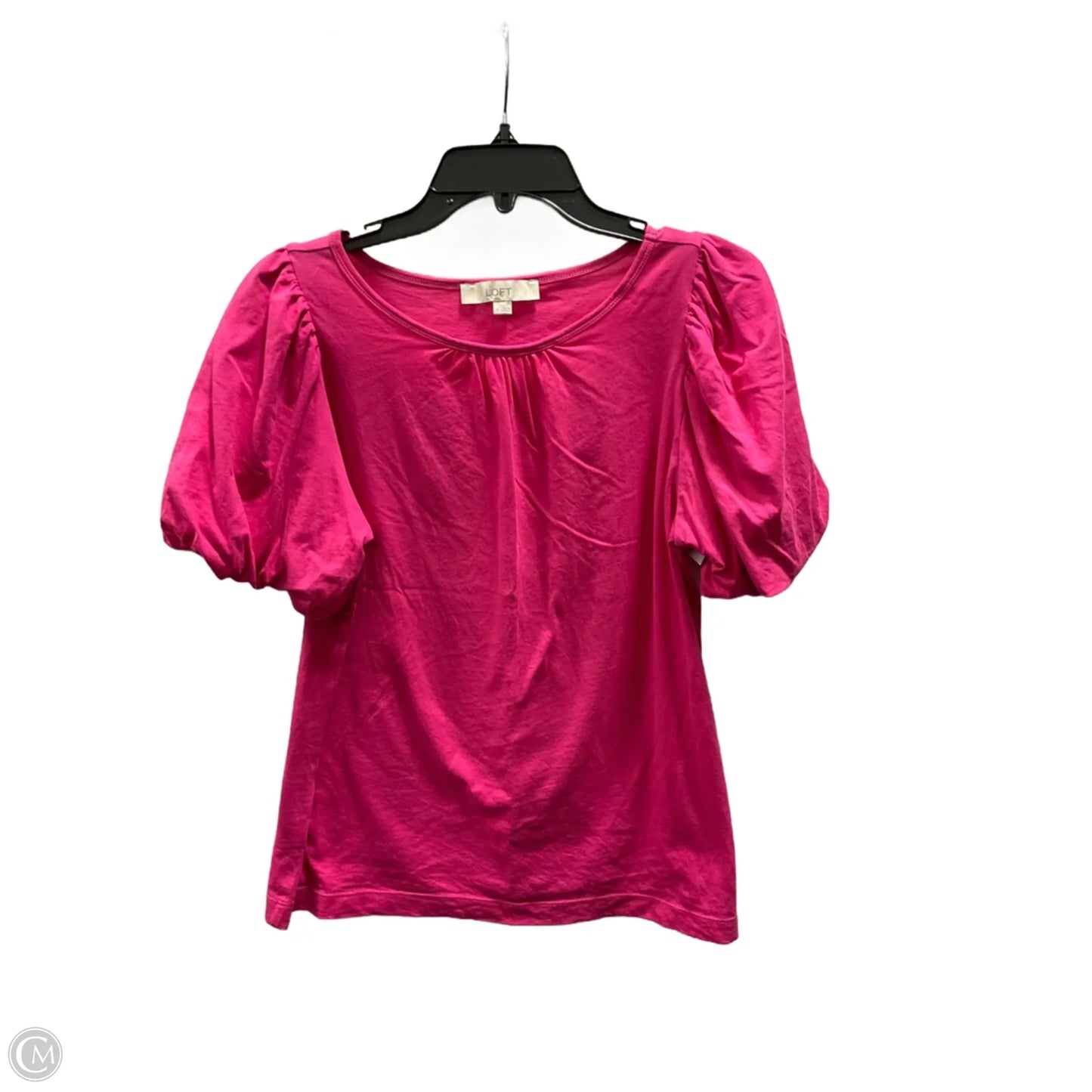 Top Short Sleeve By Loft In Pink, Size: M