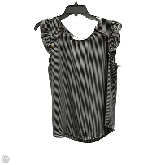 Top Short Sleeve By Loft In Striped Pattern, Size: M