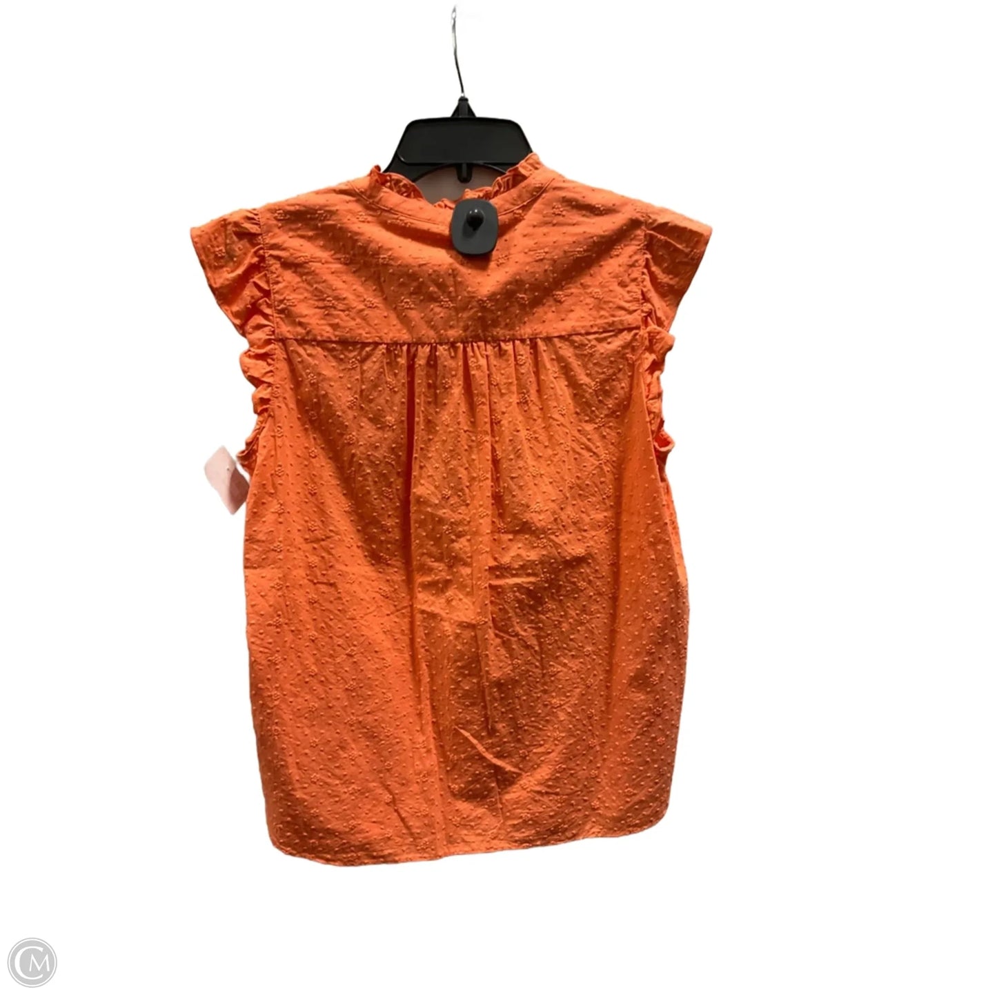 Top Short Sleeve By Loft In Orange, Size: M