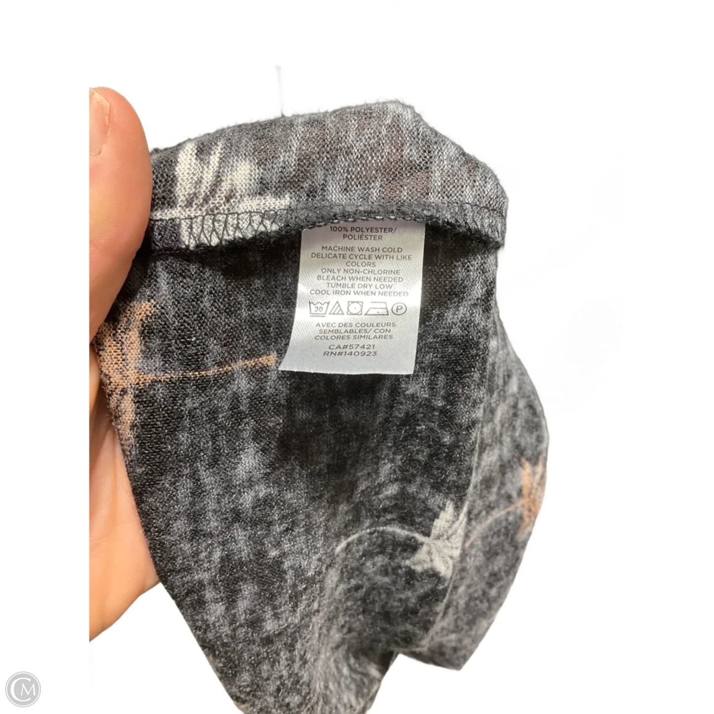 Top Short Sleeve By Loft In Black, Size: M