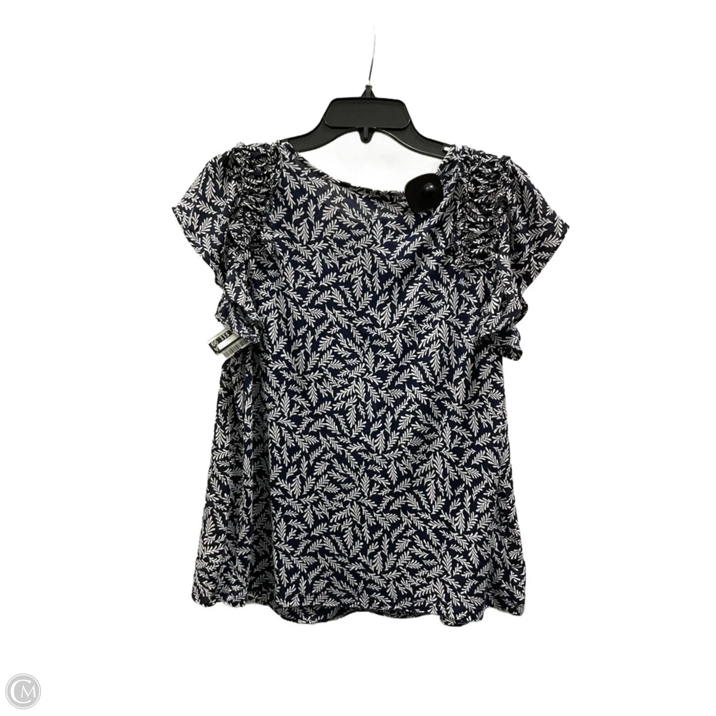 Top Short Sleeve By Loft In Blue, Size: M