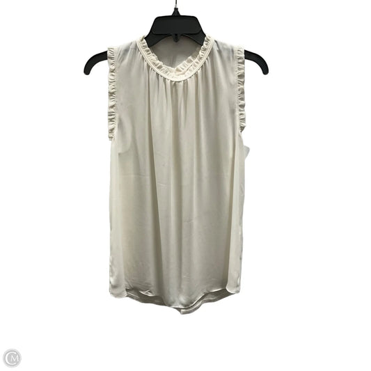 Top Sleeveless By Loft In Cream, Size: M