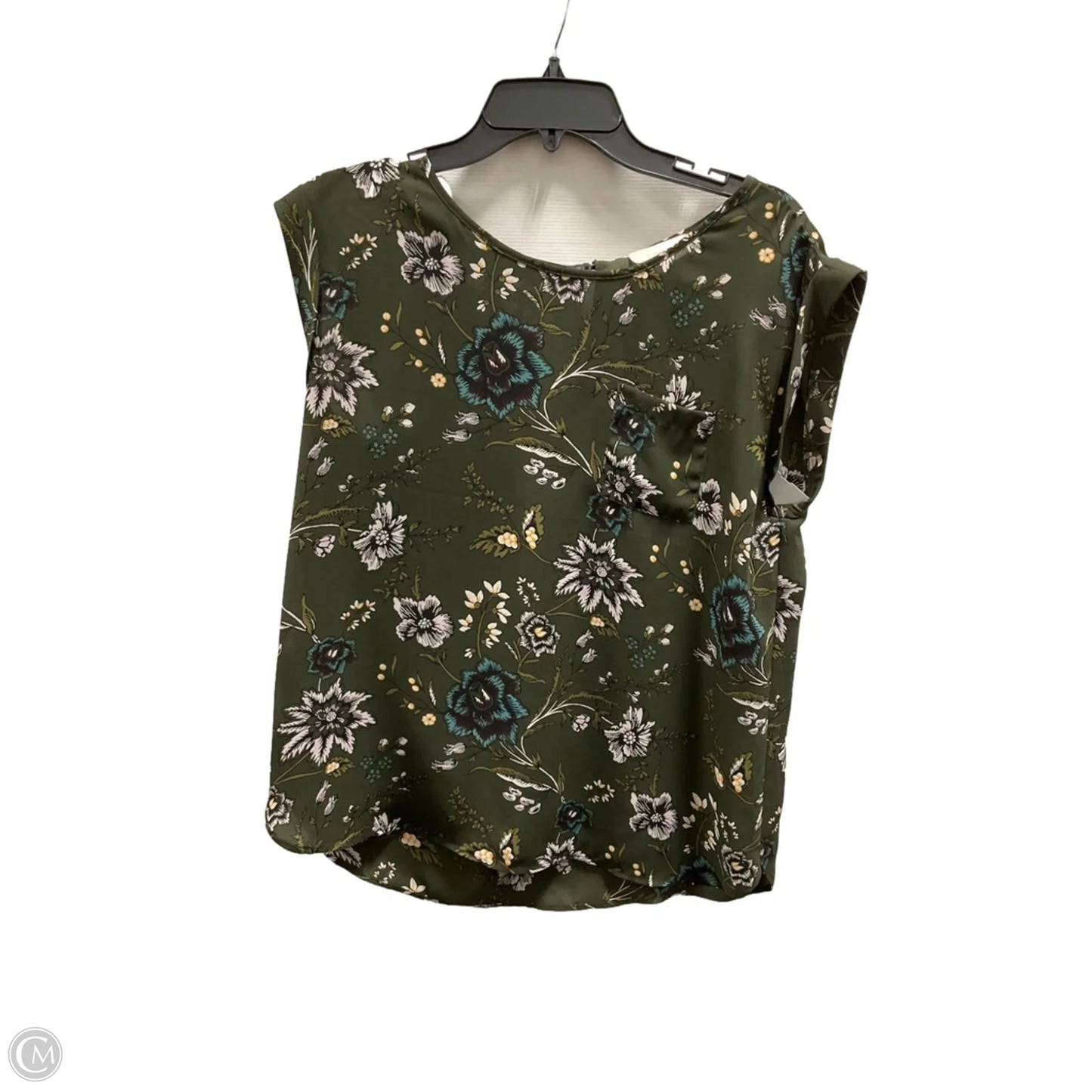Top Short Sleeve By Loft In Green, Size: M