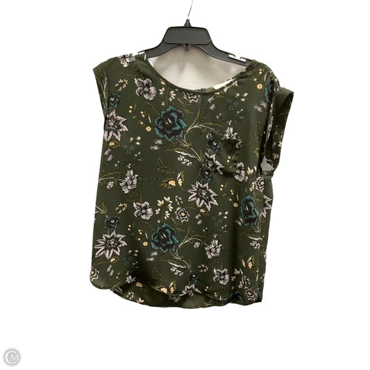 Top Short Sleeve By Loft In Green, Size: M