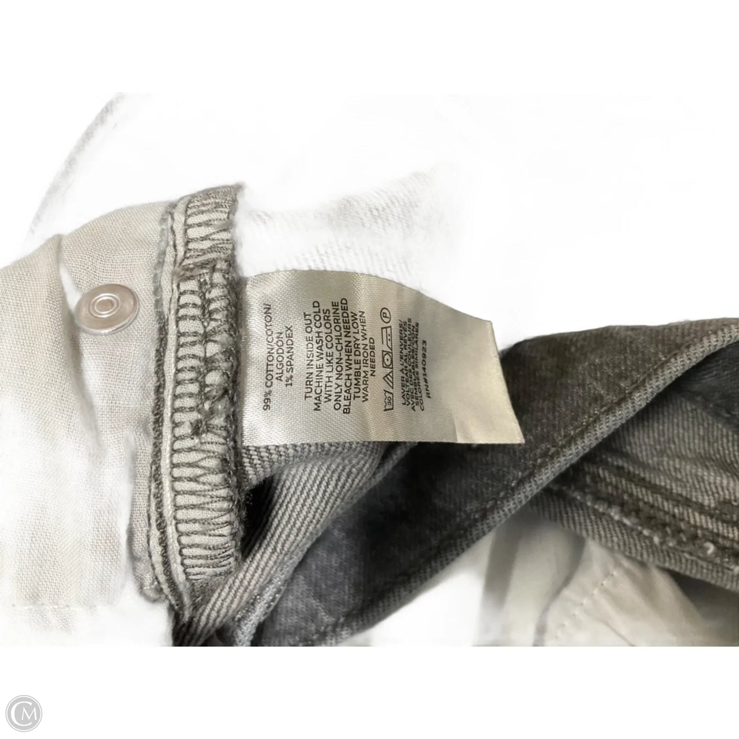 Jeans Cropped By Loft In Grey, Size: 10