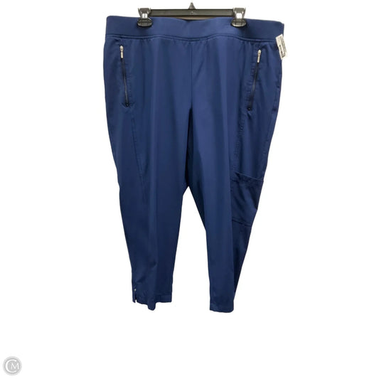 Athletic Pants By Chicos In Blue, Size: Xl