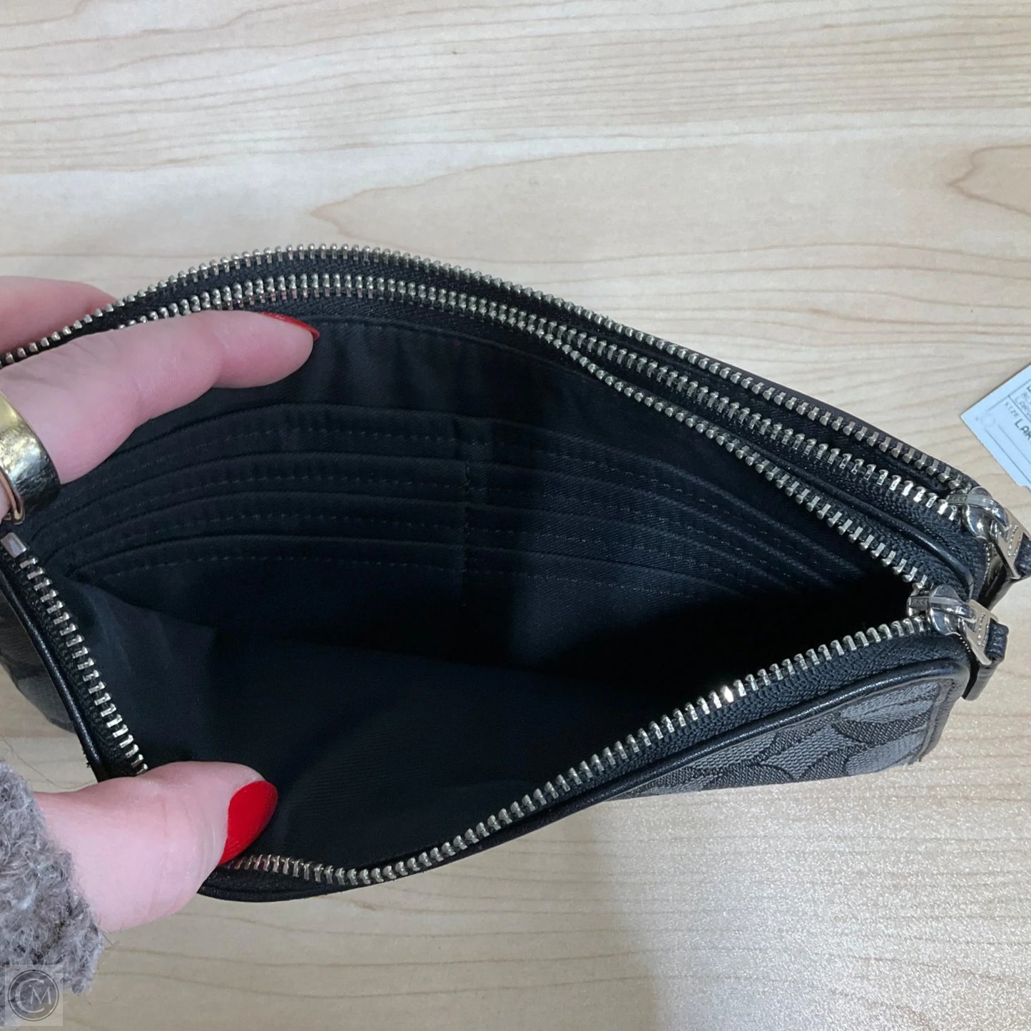 Wristlet Designer By Coach, Size: Large