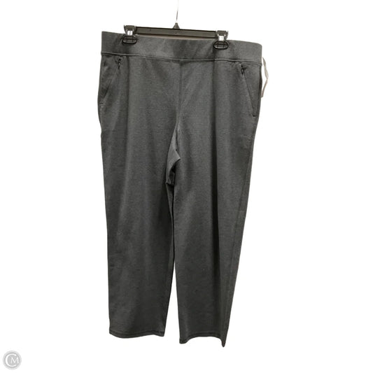 Athletic Pants By Talbots In Grey, Size: Xl