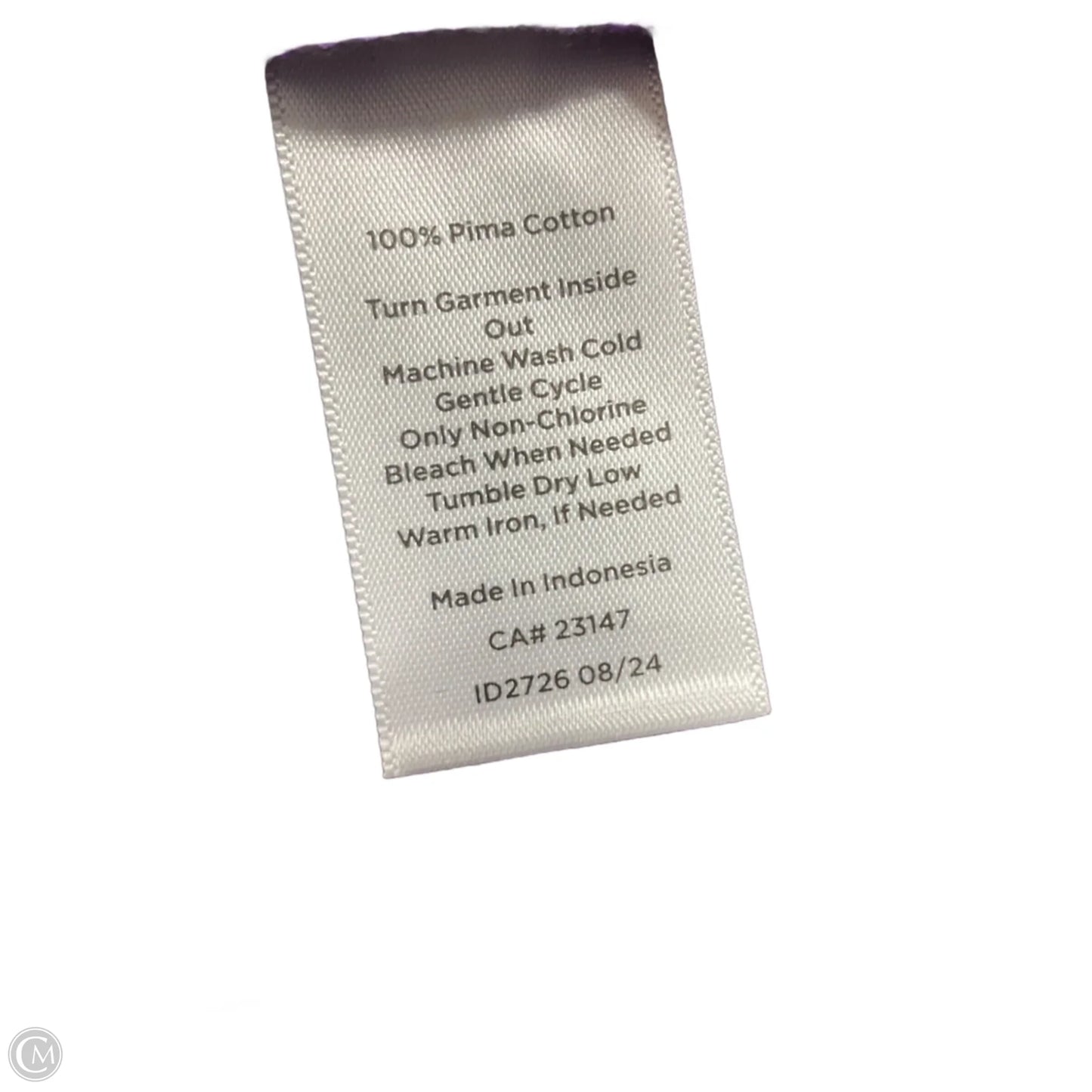 Top Short Sleeve Basic By Talbots In Purple, Size: L