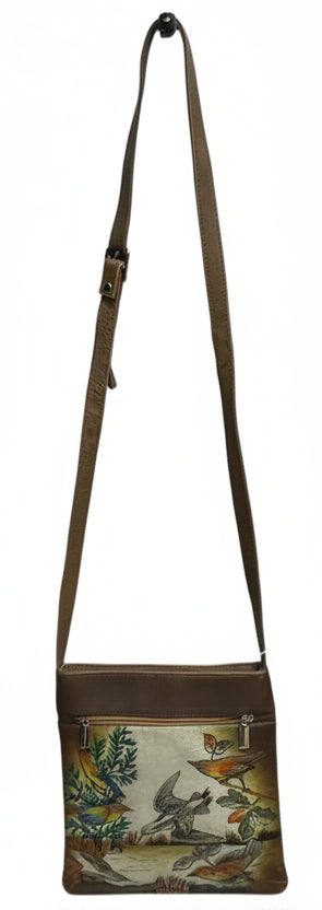 Handbag Leather By Clothes Mentor, Size: Medium