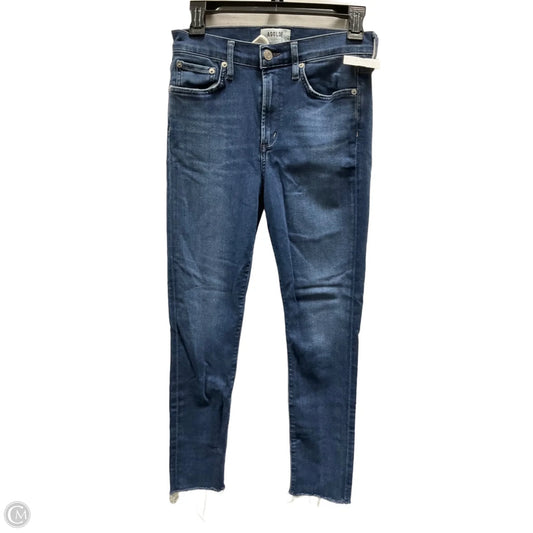 Jeans Skinny By Agolde In Blue, Size: 4