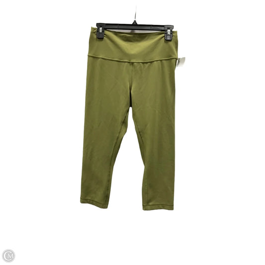 Athletic Leggings Capris By Lululemon In Green, Size: 10