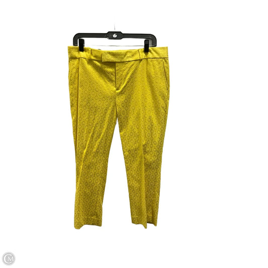 Pants Cropped By Banana Republic In Yellow, Size: 10