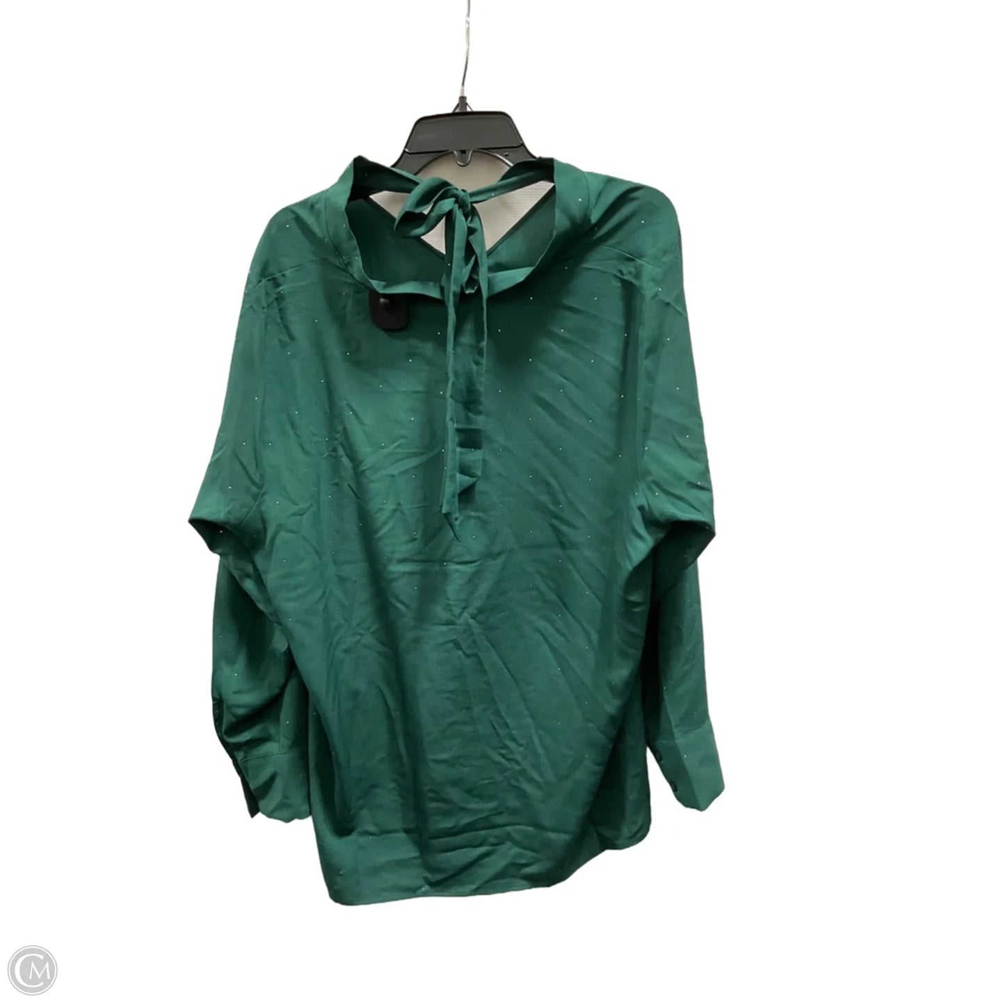 Top Long Sleeve By Lane Bryant In Green, Size: 2x