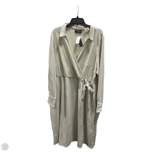 Dress Casual Midi By Lane Bryant In Silver, Size: 2x