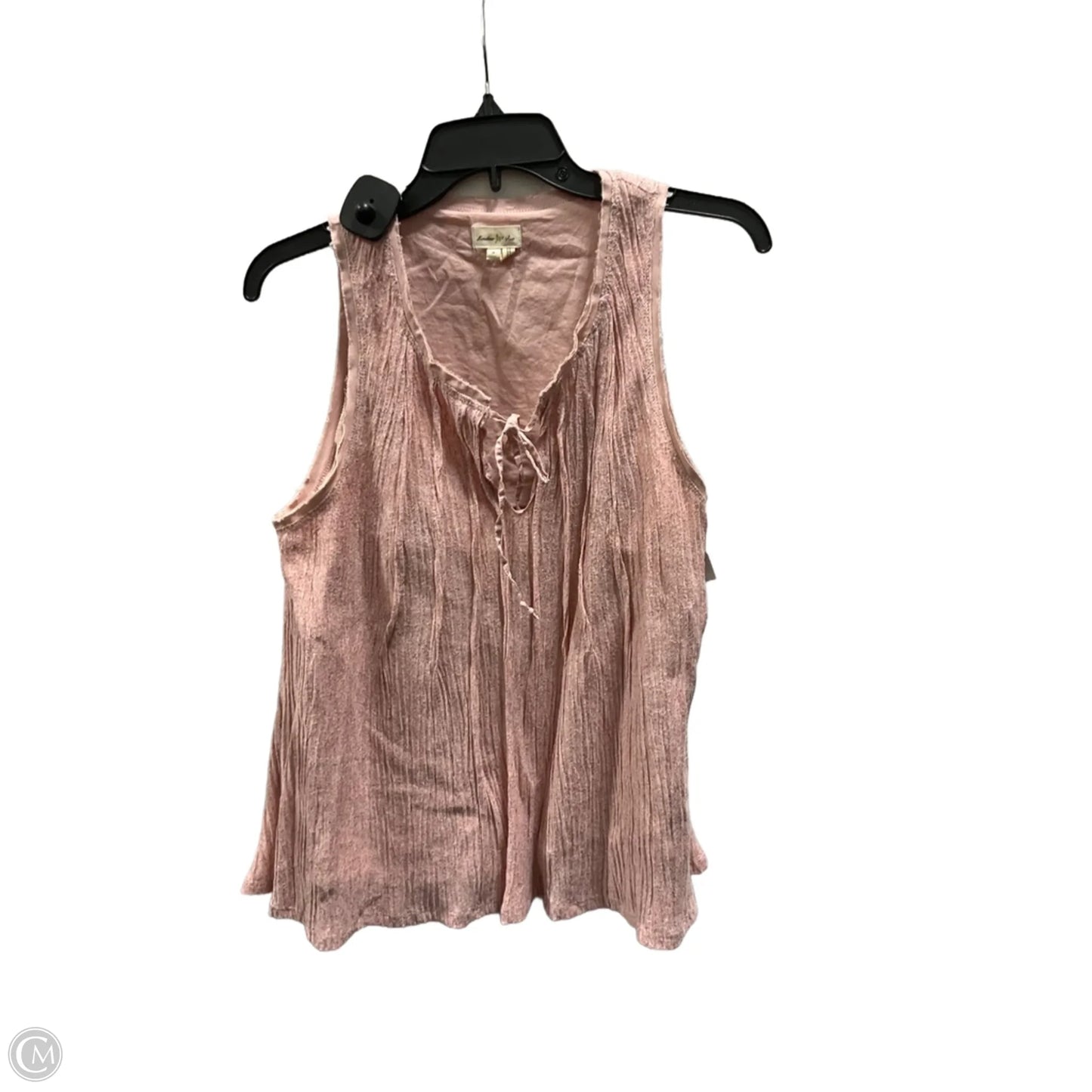 Top Sleeveless By Meadow Rue In Pink, Size: M