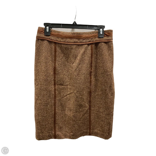 Skirt Midi By Brooks Brothers In Brown, Size: 4