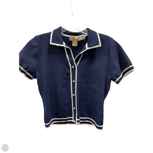 Top Short Sleeve By Bailey 44 In Blue & White, Size: L