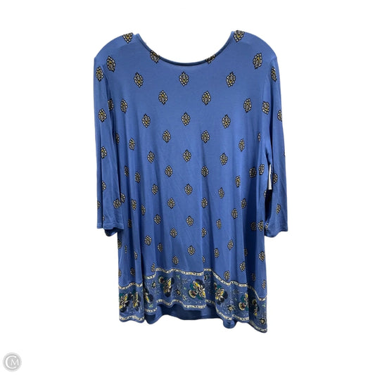 Top Long Sleeve By J. Jill In Blue, Size: L