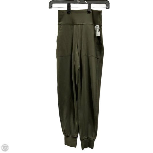 Athletic Leggings By Lululemon In Green, Size: 2