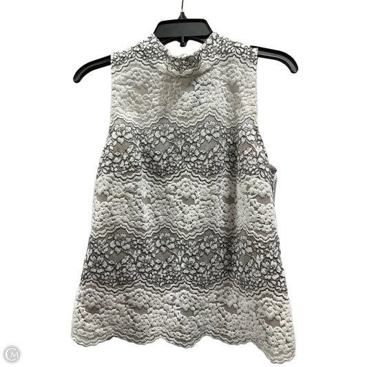 Top Sleeveless By White House Black Market In Black & Cream, Size: M