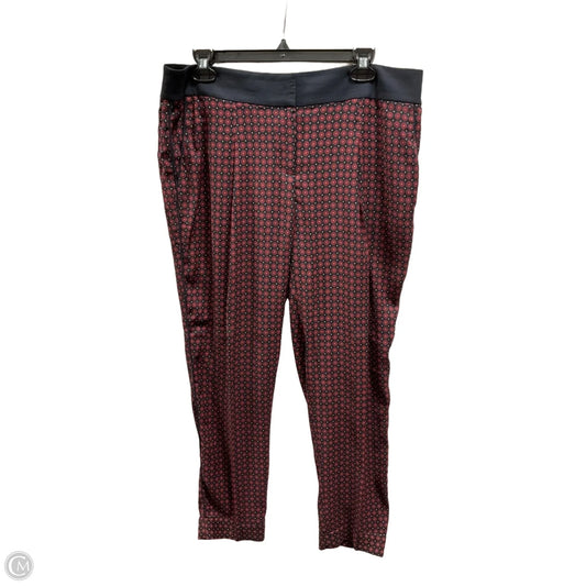 Pants Dress By Loft In Black & Red, Size: 10