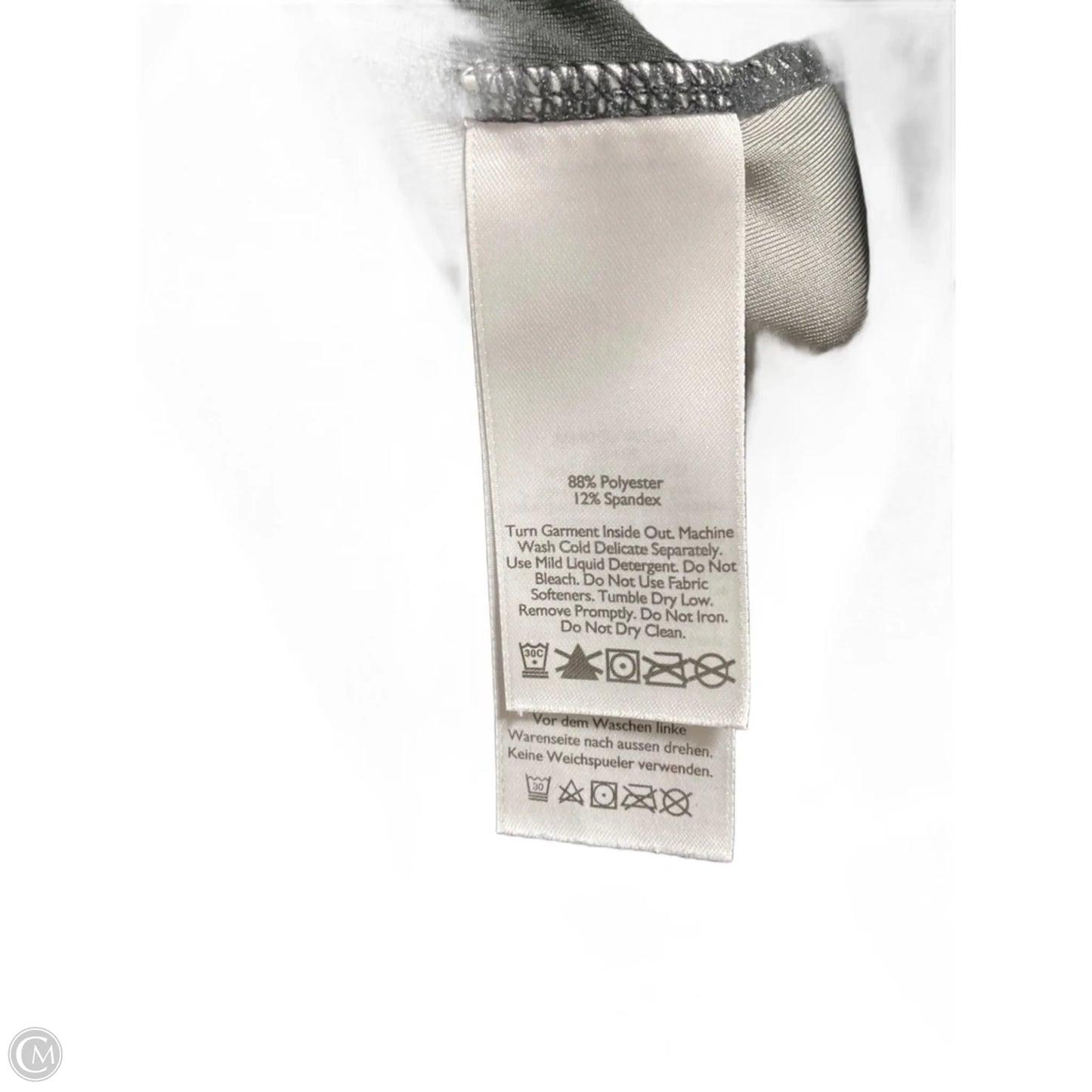 Athletic Jacket By Eddie Bauer In Black & Grey, Size: S