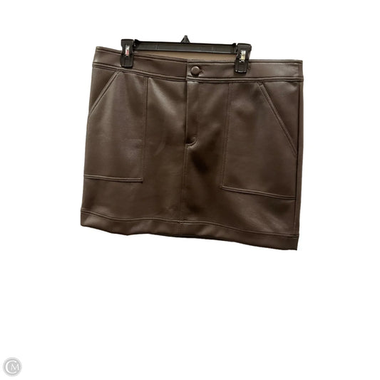 Skirt Mini & Short By Cma In Brown, Size: 12