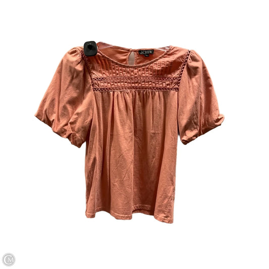 Top Short Sleeve By J. Crew In Orange, Size: M
