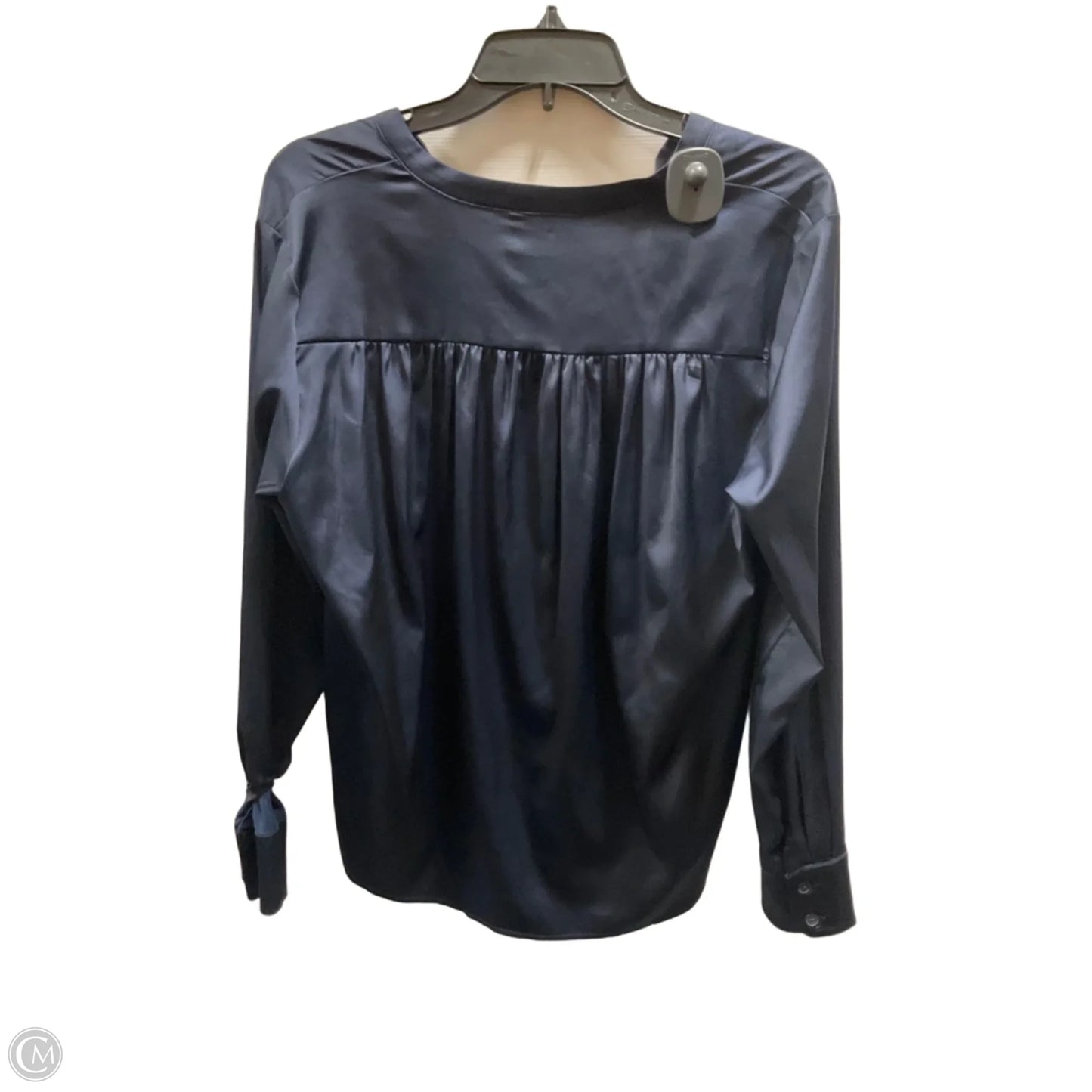 Top Long Sleeve By Banana Republic In Blue, Size: M