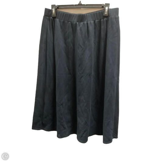 Skirt Midi By Chicos In Black, Size: Xl