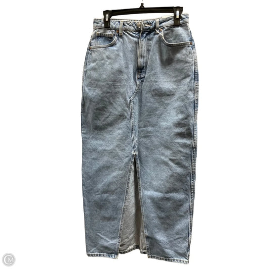 Skirt Midi By Mng In Blue, Size: S