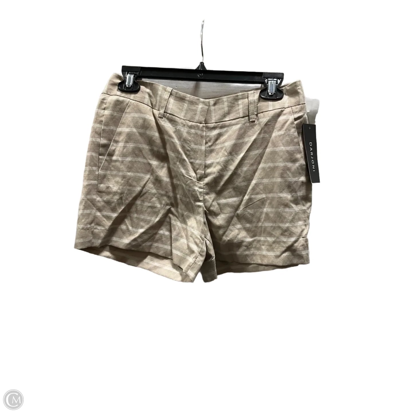 Shorts By Clothes Mentor In Tan & White, Size: 4