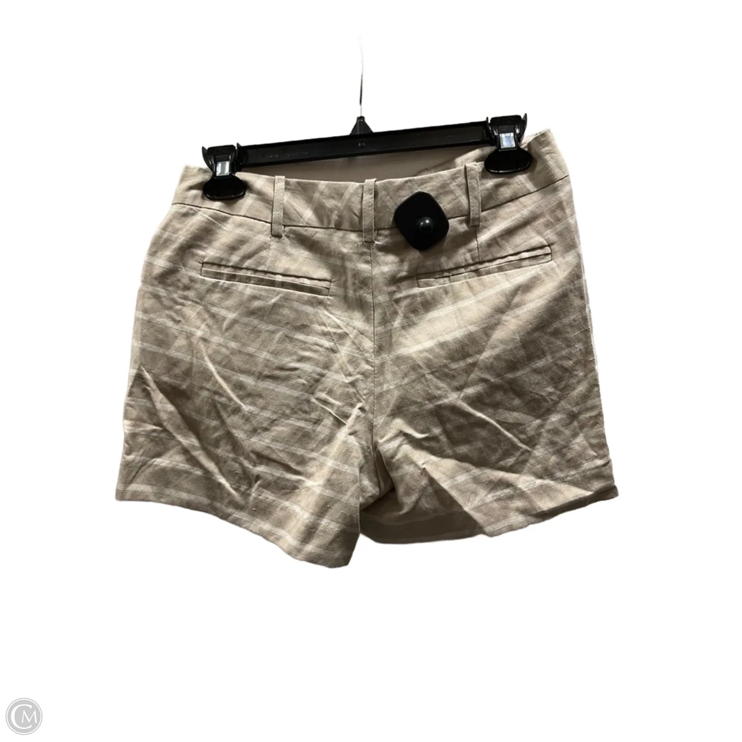 Shorts By Clothes Mentor In Tan & White, Size: 4