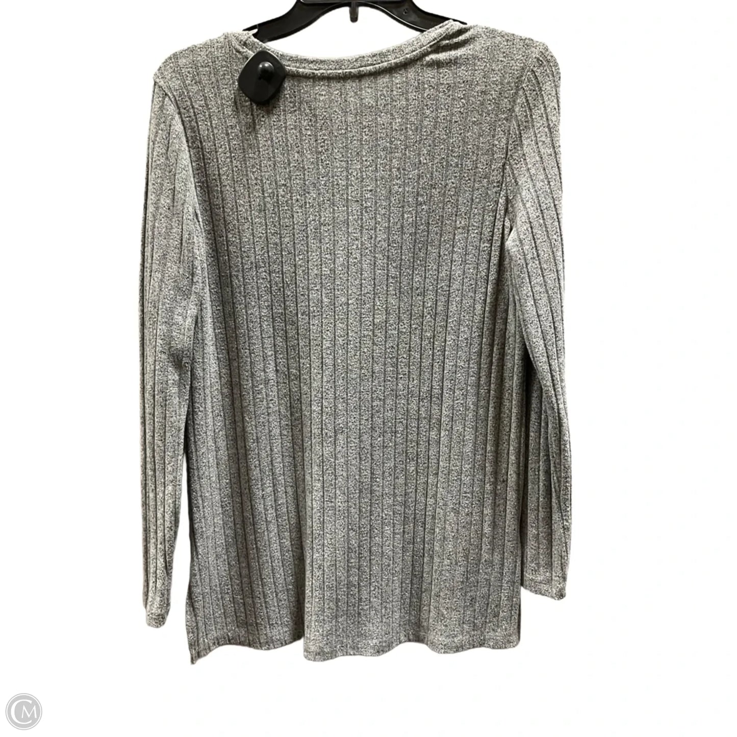 Top Long Sleeve By Lou And Grey In Grey, Size: M