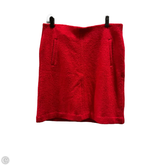 Skirt Mini & Short By Ann Taylor In Red, Size: 12