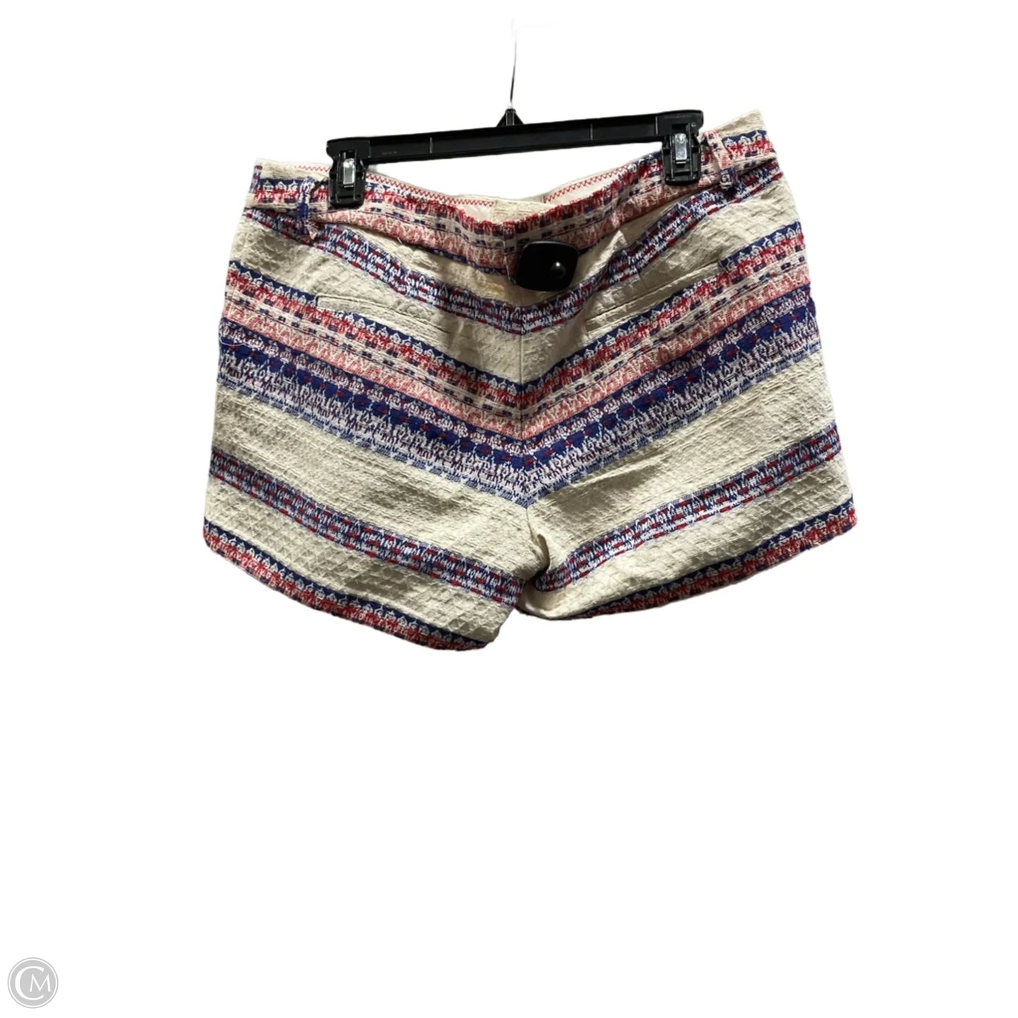 Shorts By Katherine Barclay In Blue & Cream, Size: 12